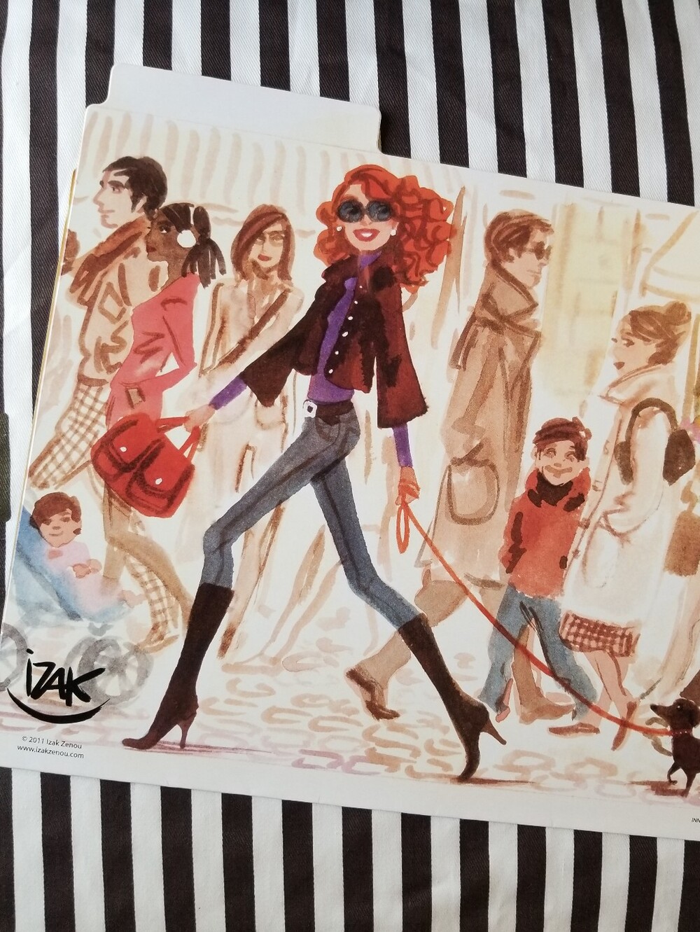 ❗Henri Bendel Illustrator Izak Zenou City Girl File Folder❗